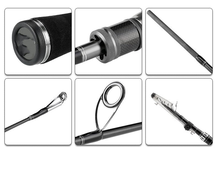 Experience Fishing Like Never Before with the Telescopic Road Sub Pole Carbon Fishing Rod