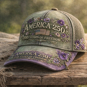 Celebrate America in Style with Our 250th Anniversary Rose Baseball Cap