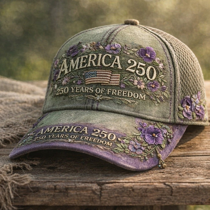 Celebrate America in Style with Our 250th Anniversary Rose Baseball Cap