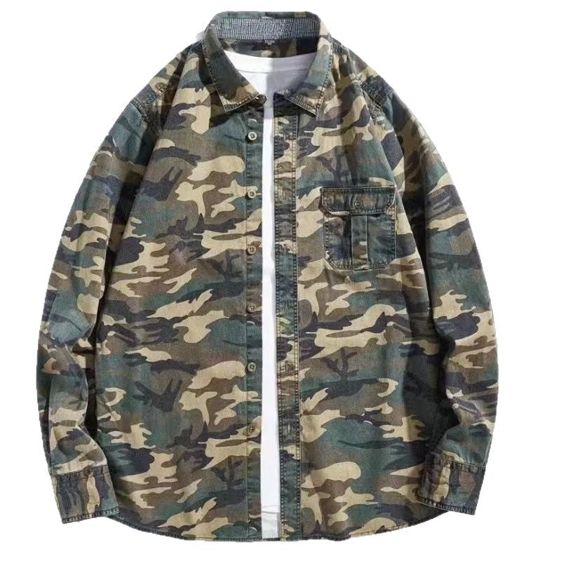 Discover Style and Comfort with Our Handsome Camouflage Long Sleeve Jacket