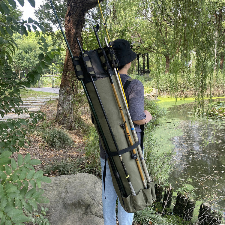 Fishing Rod Cylindrical Fishing Bag