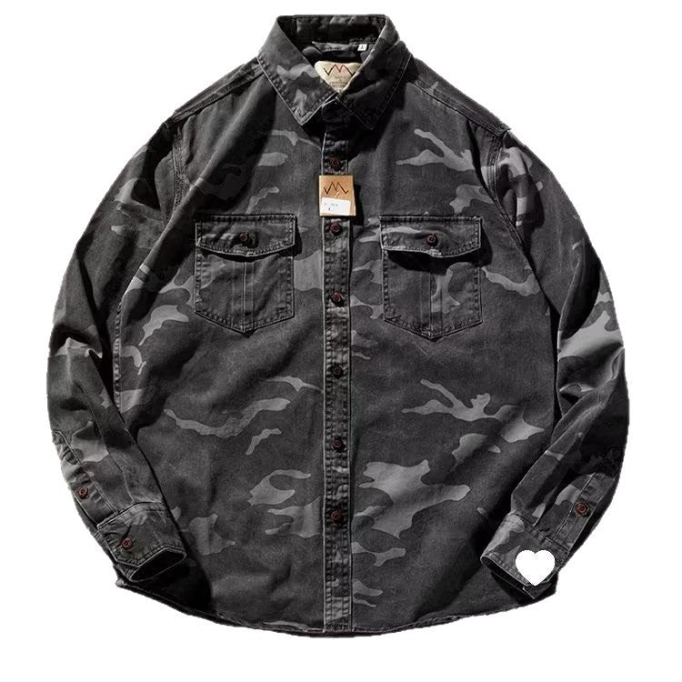 Men's Camouflage Collar Casual Jacket