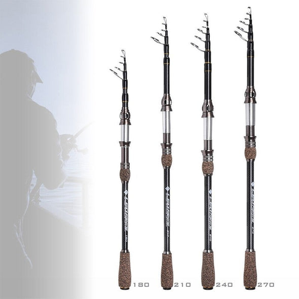 Carbon Telescopic Fishing Tackle Rod