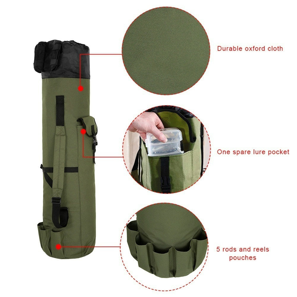 Fishing rod portable reel bag