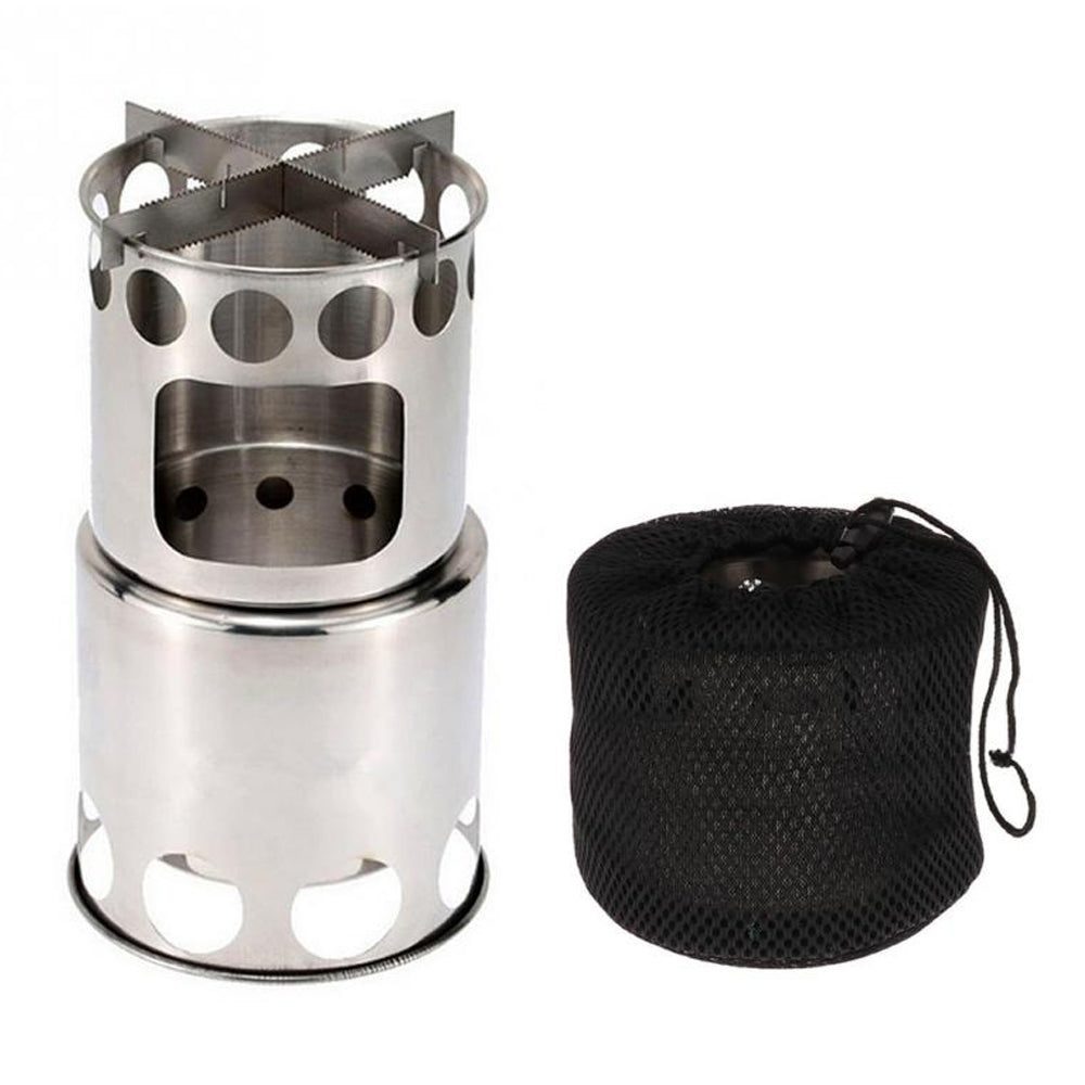 Portable Camping Stove Combo Wood