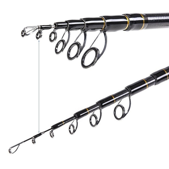 Carbon Telescopic Fishing Tackle Rod
