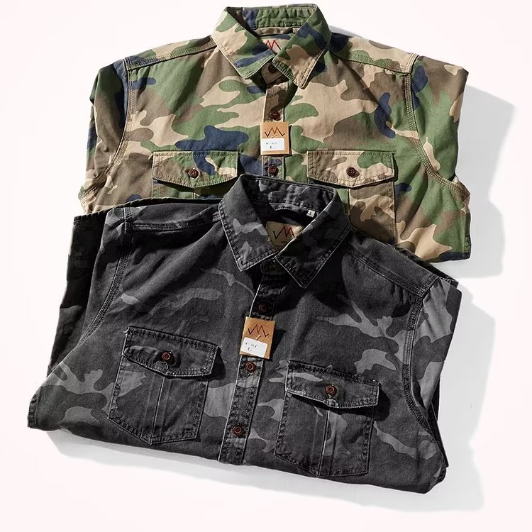 Men's Camouflage Collar Casual Jacket