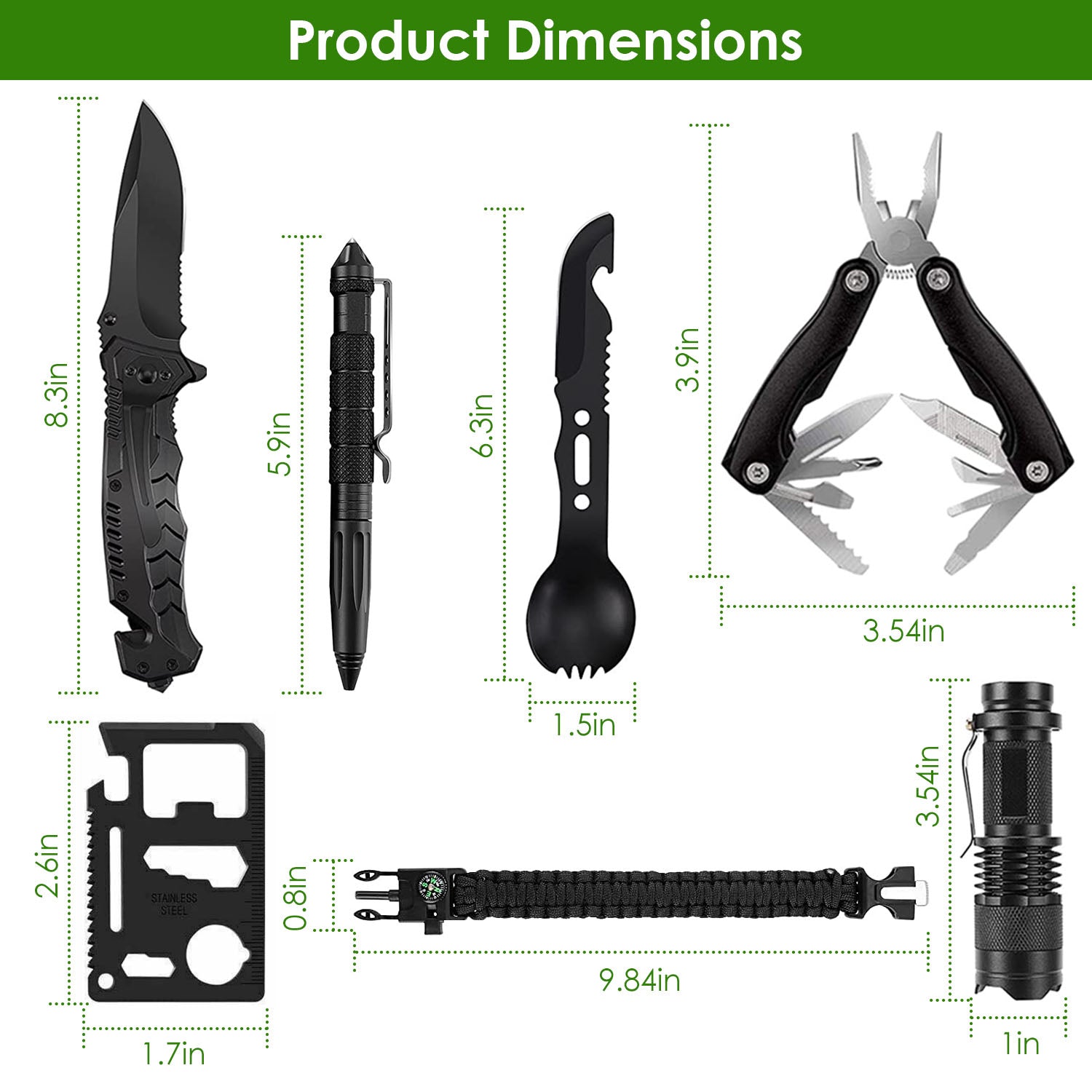 47Pcs Emergency Survival First Aid Supplies Kit