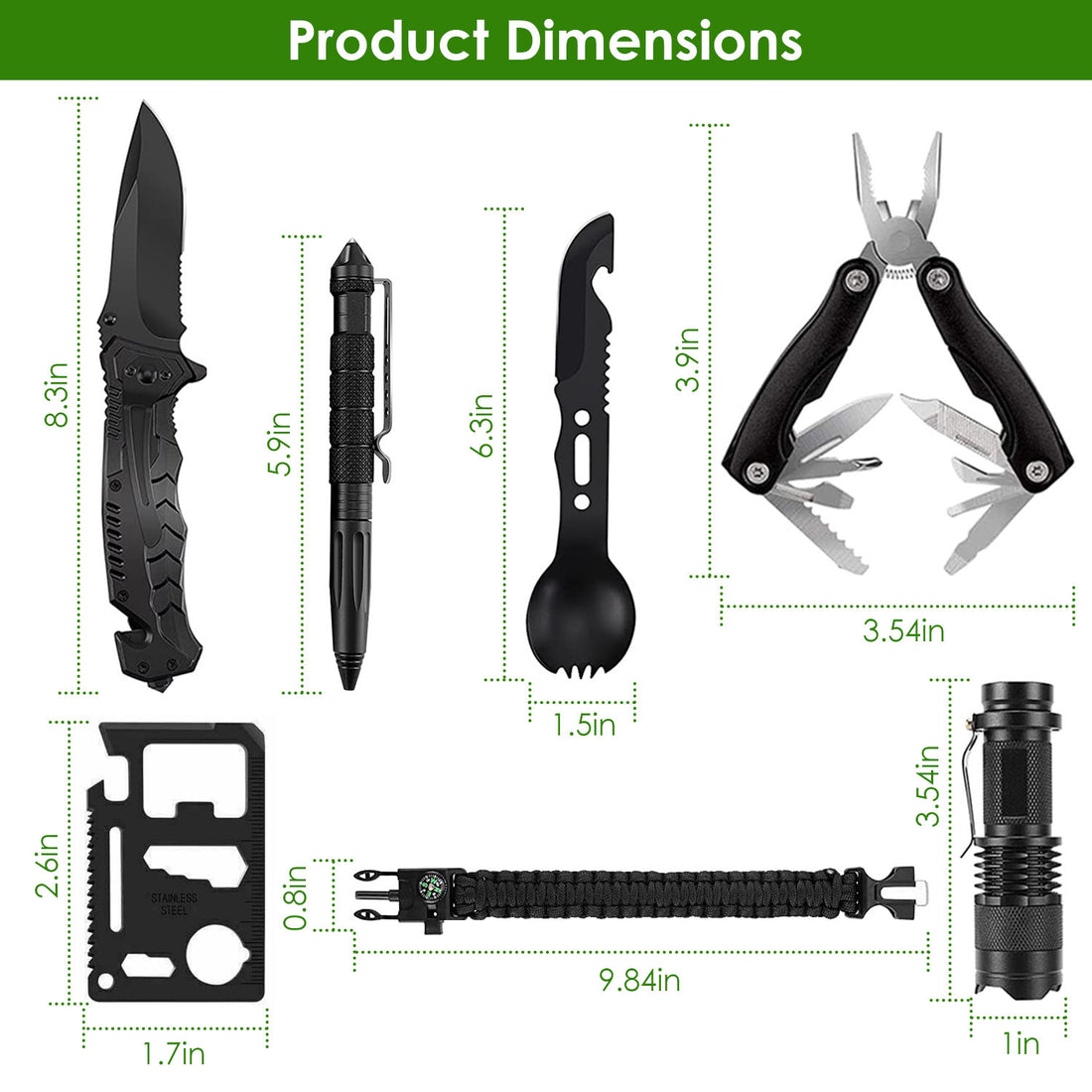 47Pcs Emergency Survival First Aid Supplies Kit