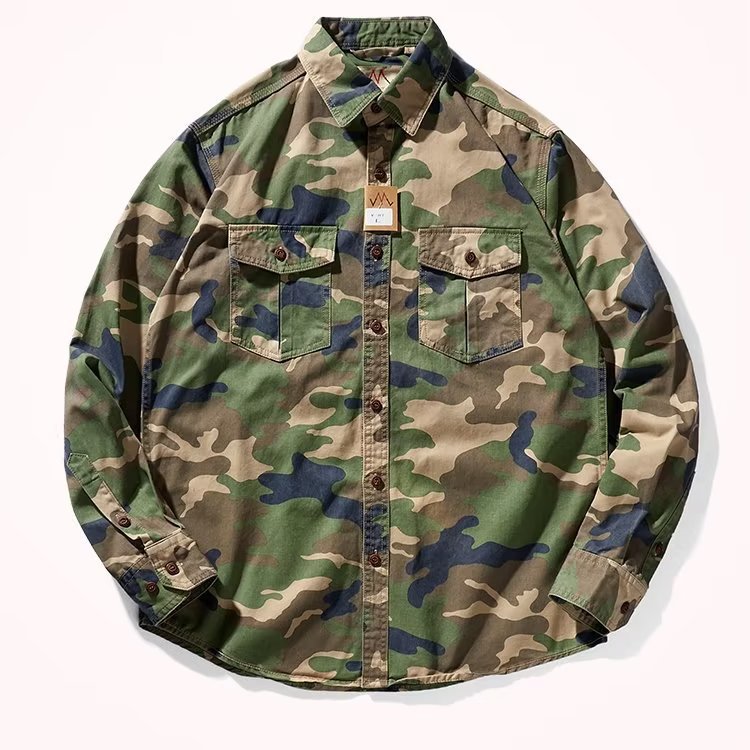 Men's Camouflage Collar Casual Jacket