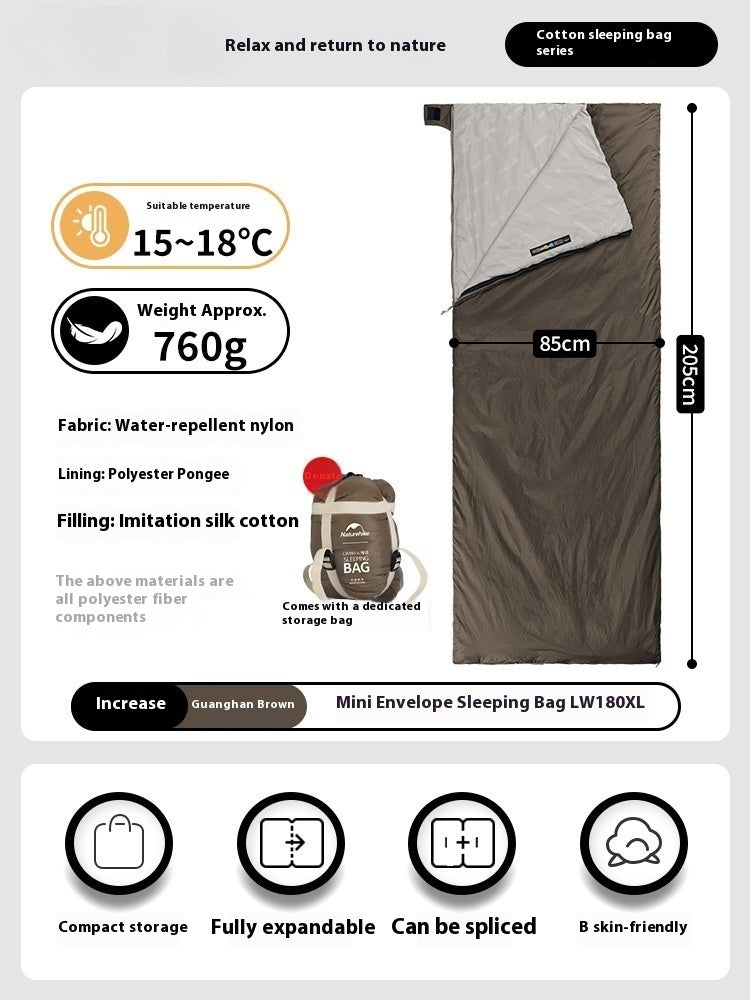 Summer Envelope Thin Sleeping Bag