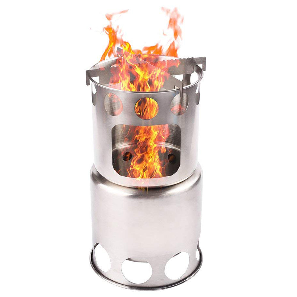 Portable Camping Stove Combo Wood