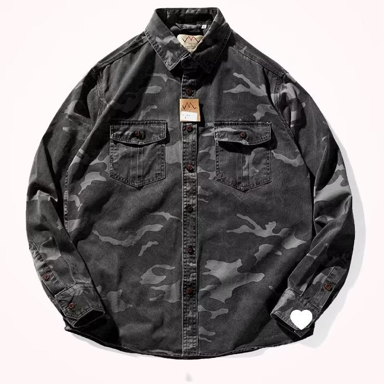 Men's Camouflage Collar Casual Jacket