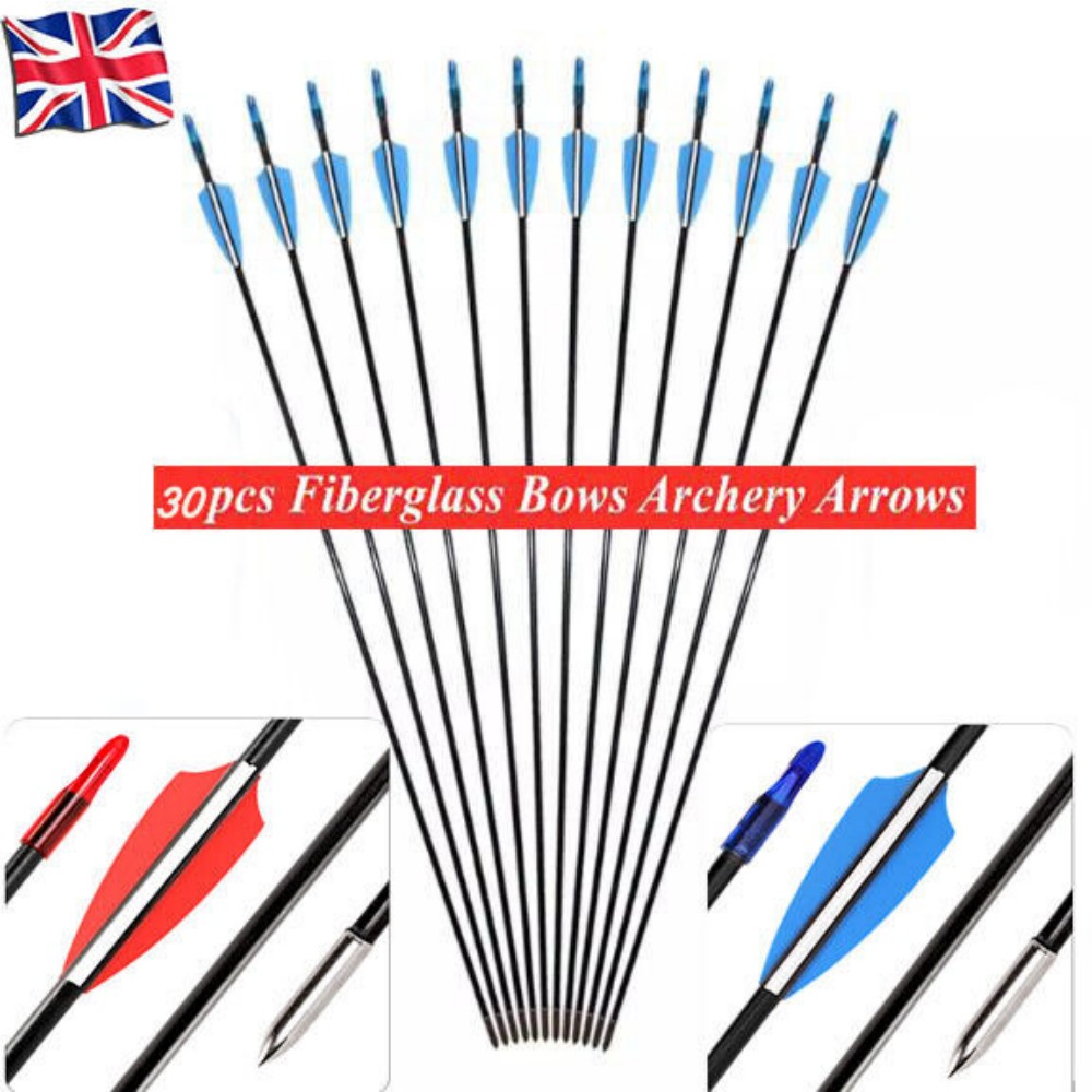 30x Fiberglass Archery Arrows