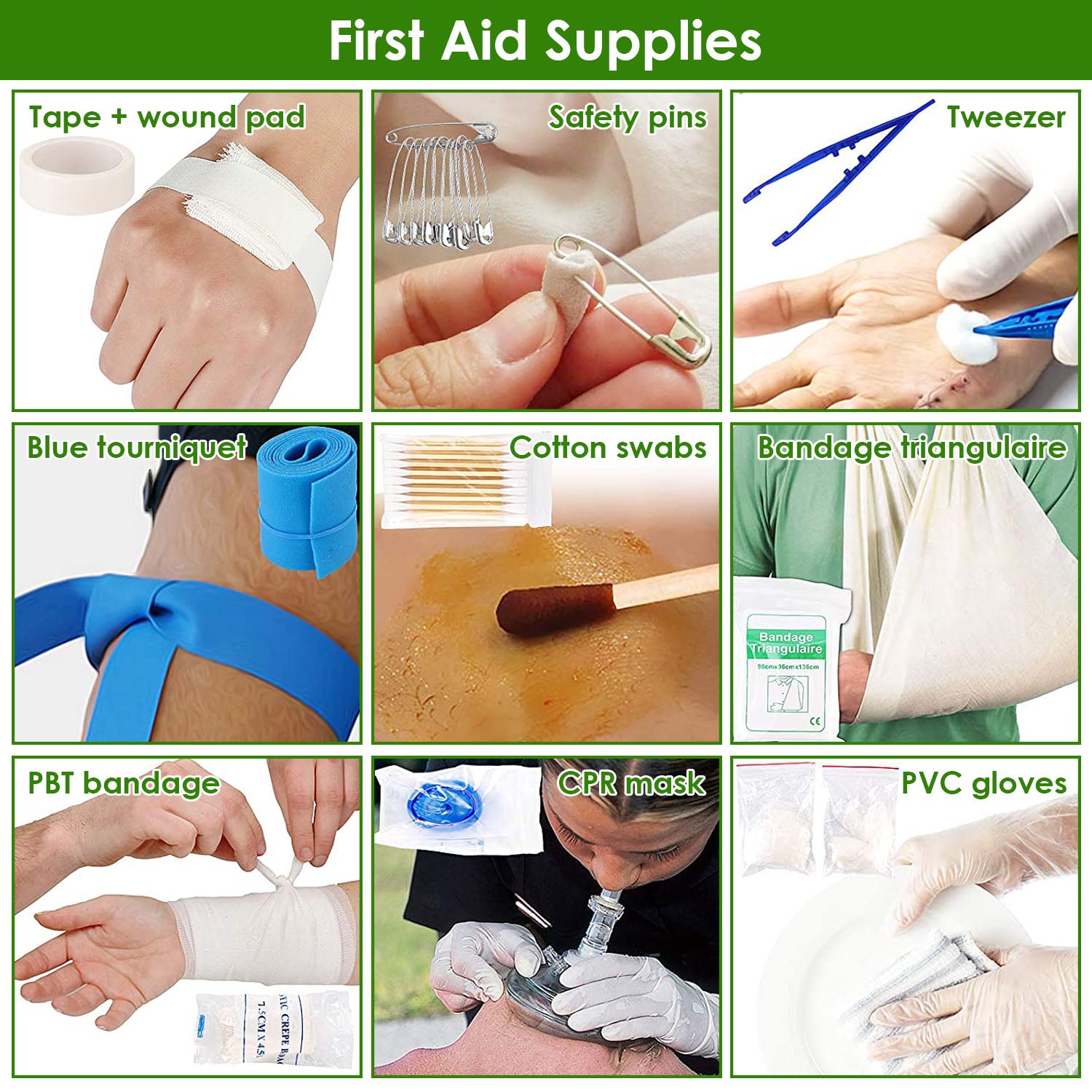 47Pcs Emergency Survival First Aid Supplies Kit