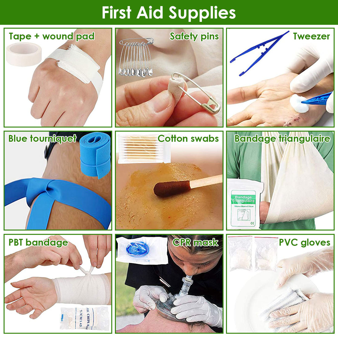 47Pcs Emergency Survival First Aid Supplies Kit