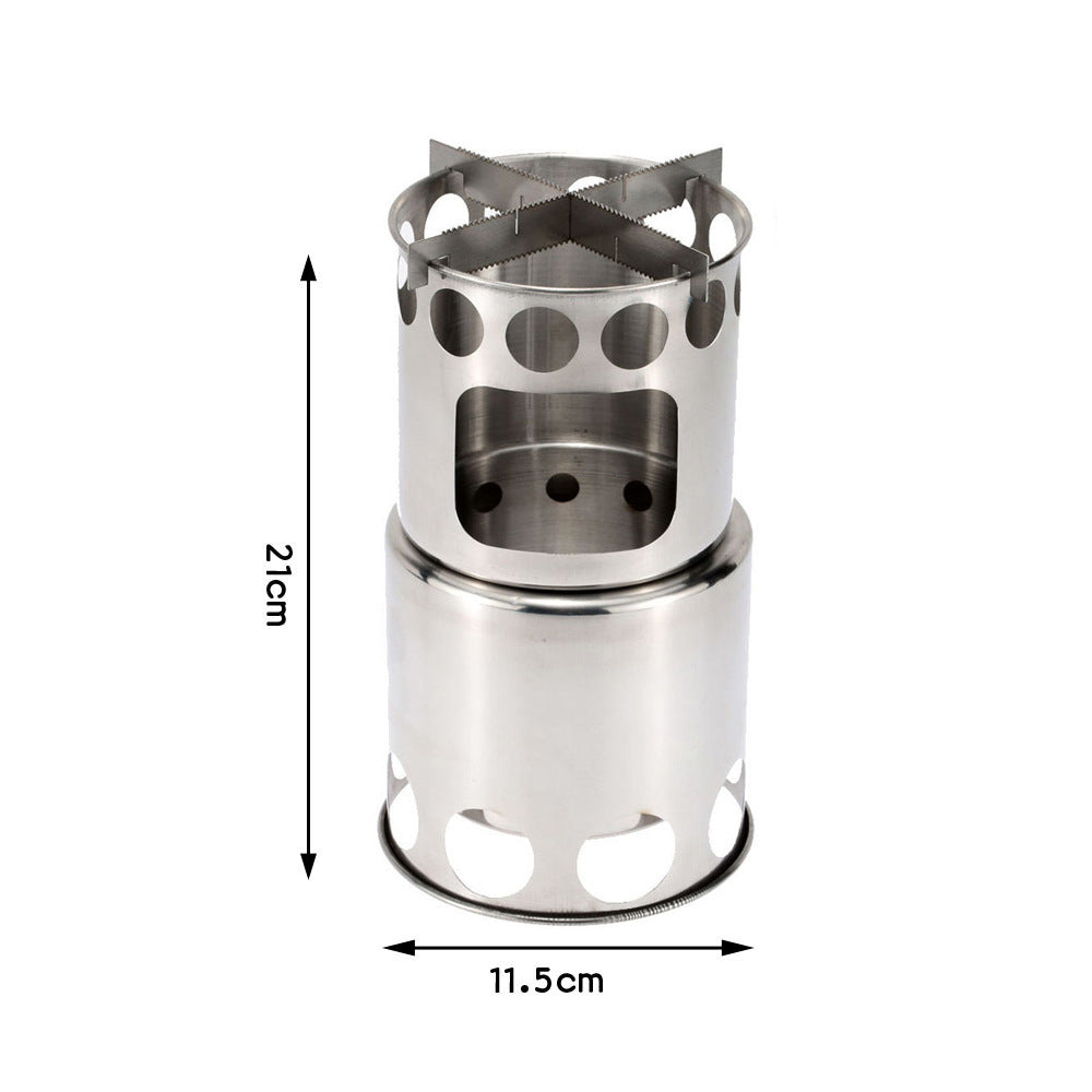 Portable Camping Stove Combo Wood