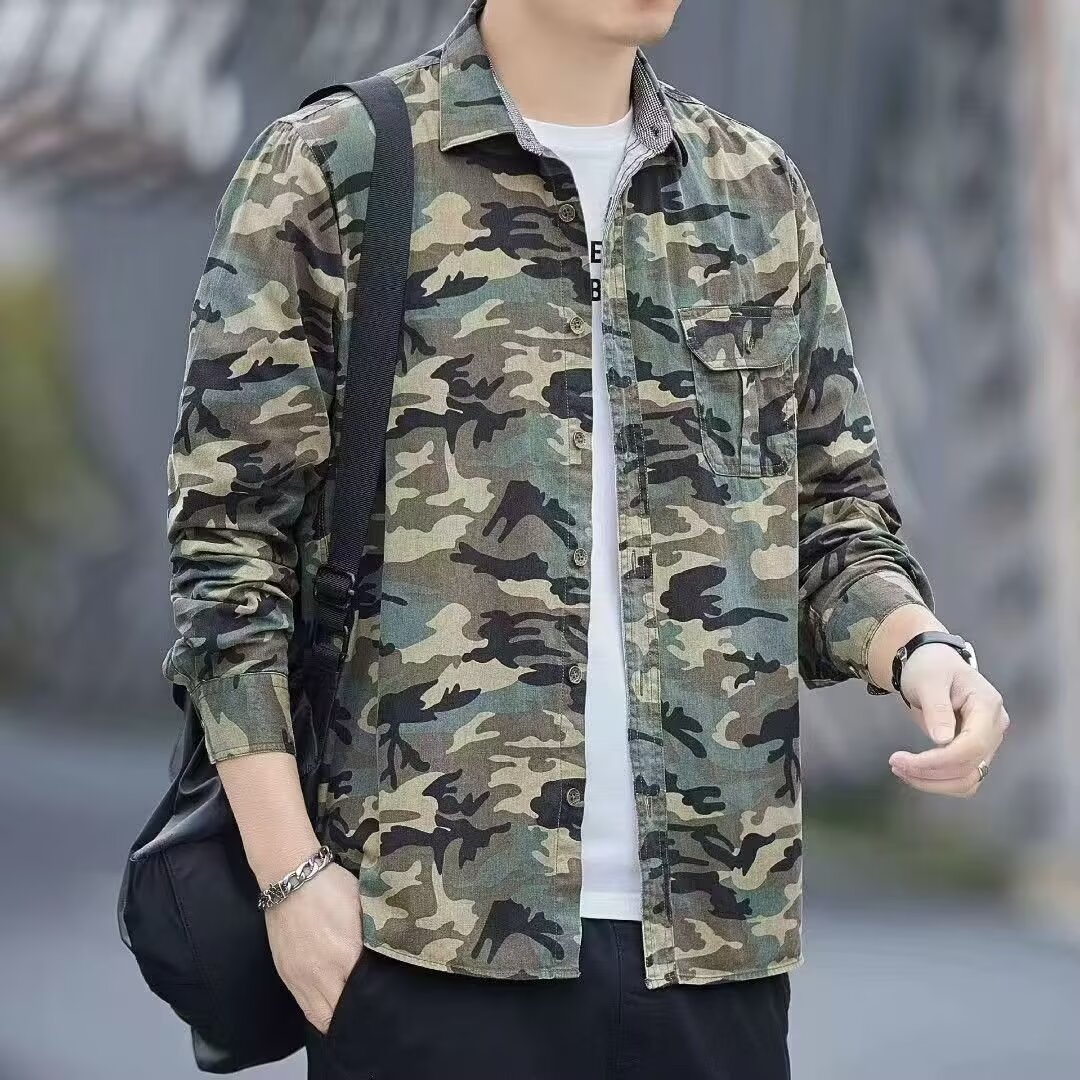 Handsome Camouflage Long Sleeve Jacket