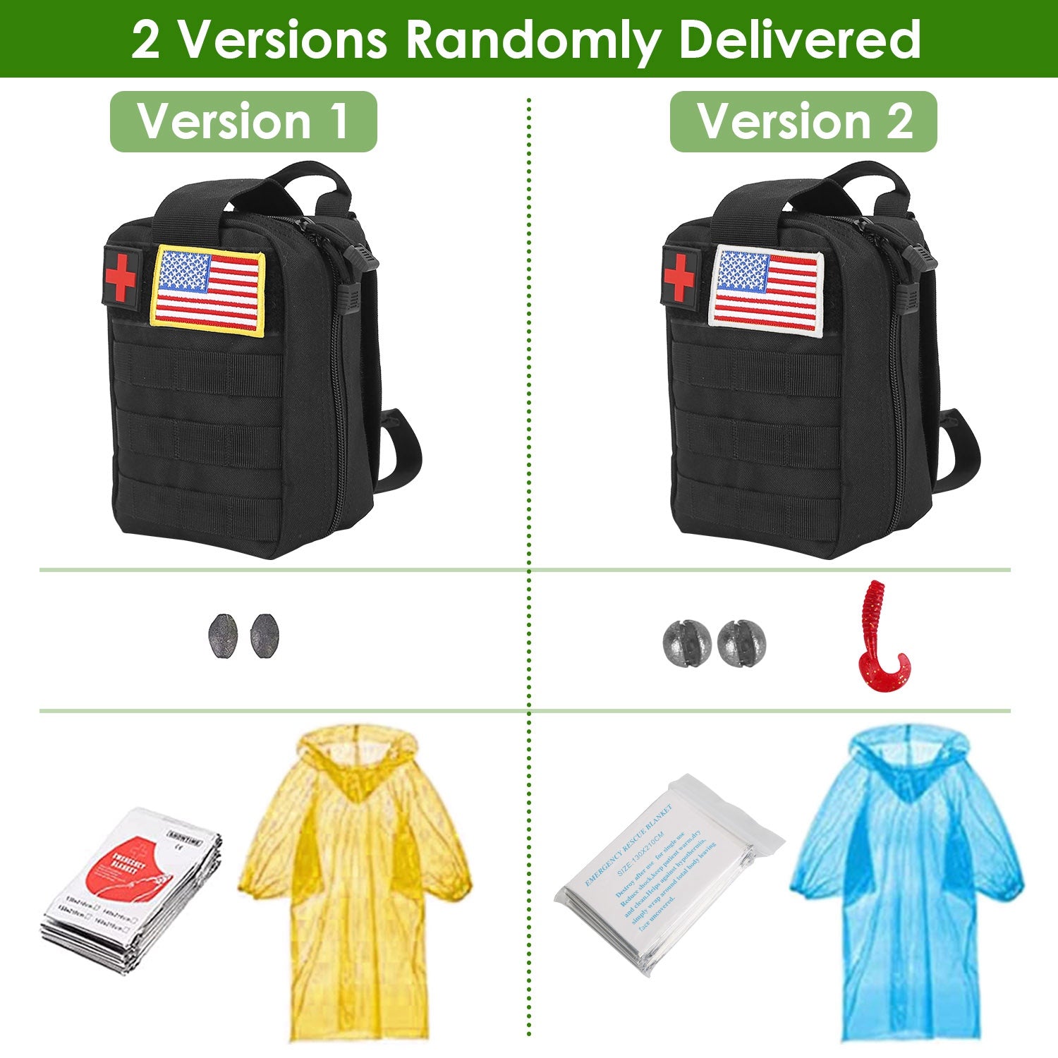 47Pcs Emergency Survival First Aid Supplies Kit