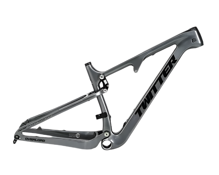 TWITTER OVERLORD Full Suspension Carbon MTB Frame – T800 Mix, 29"/27.5", AM, with DNM Rear SHOX