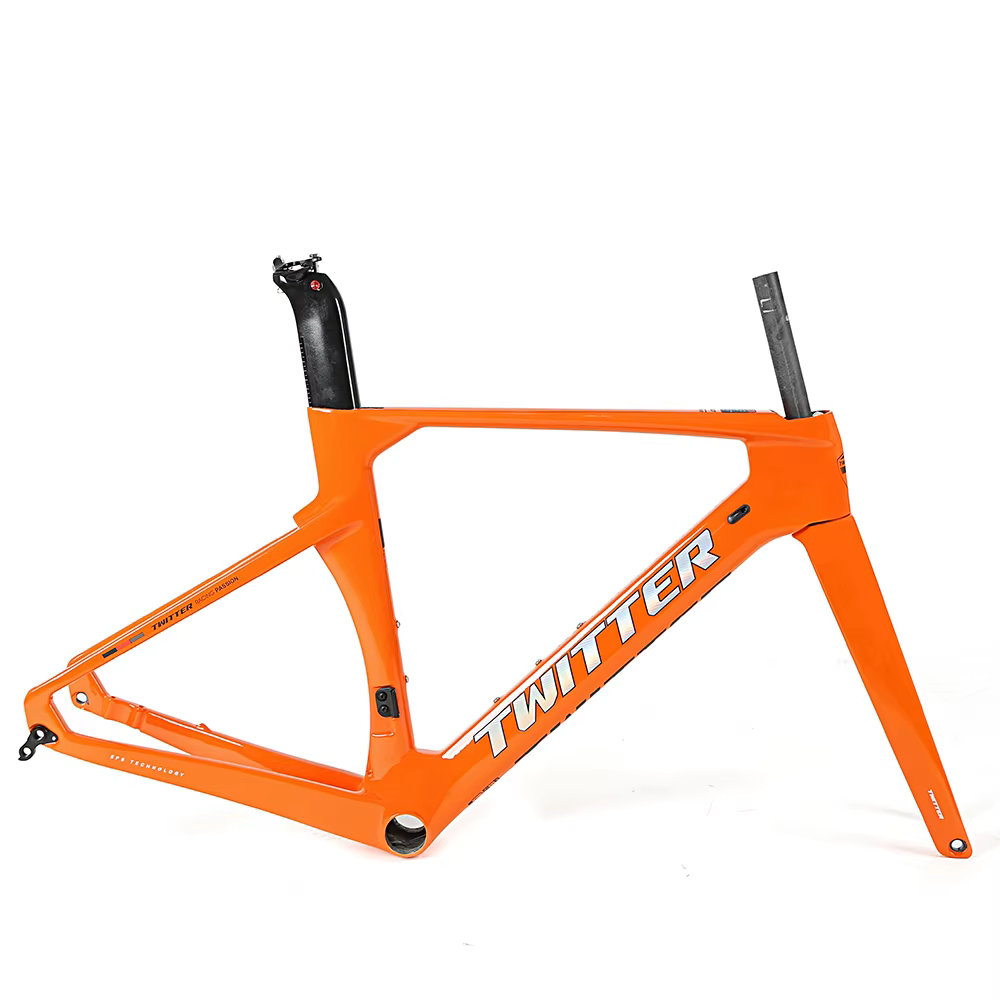 TWITTER R10-C Carbon Road Frame Set – T800, 700C, Aero Design, Gloss+UV Decals