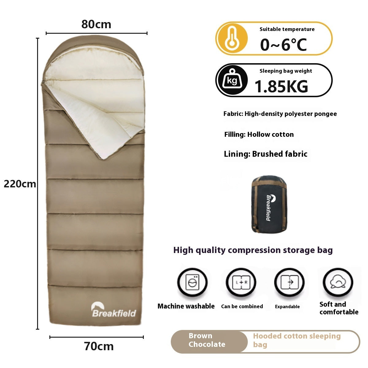 Waterproof Cotton Sleeping Bag Four Seasons