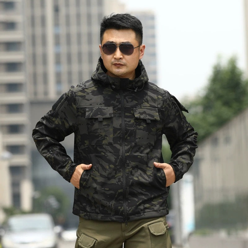 Shell Jacket Camouflage Cold Sports