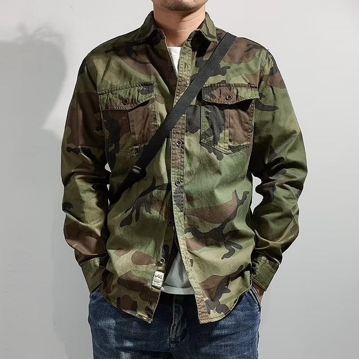Men's Camouflage Collar Casual Jacket