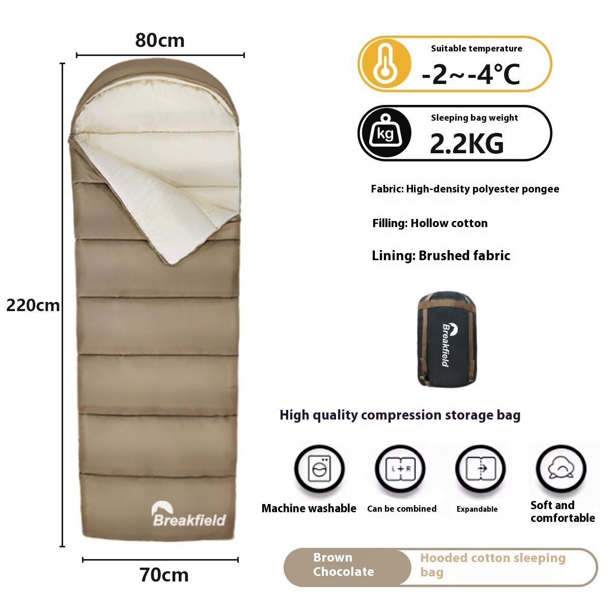 Waterproof Cotton Sleeping Bag Four Seasons